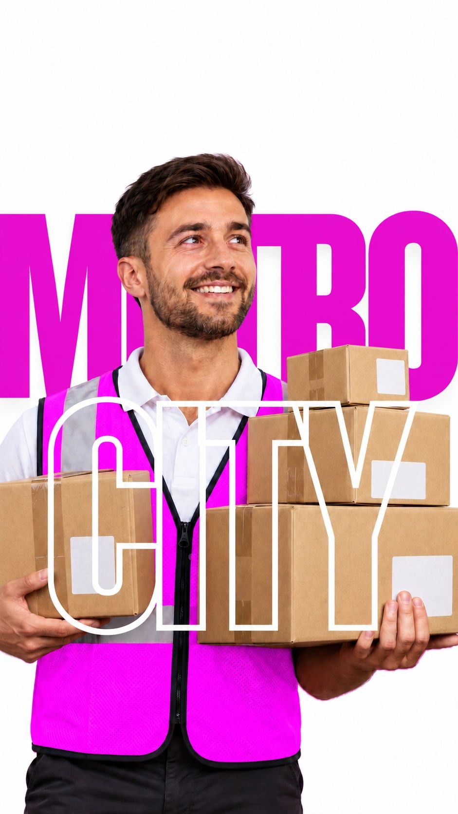 Metro City parcel delivery graphic